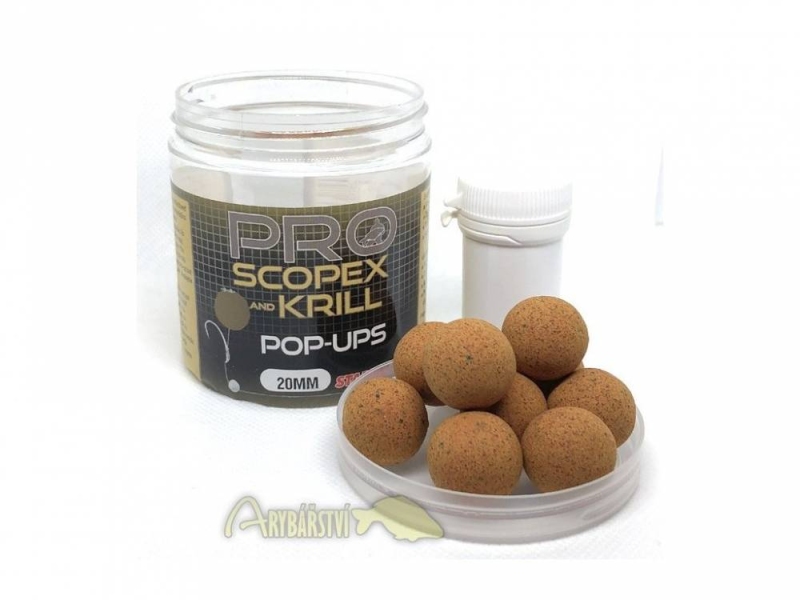 STARBAITS Plovoucí Boilies PROBIOTIC Scopex Krill Pop-Up 60g