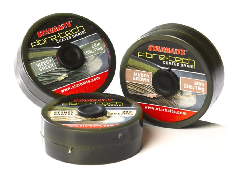 STARBAITS Návazcová šňůra Fibre-Tech Coated Braid 20m 35Lb