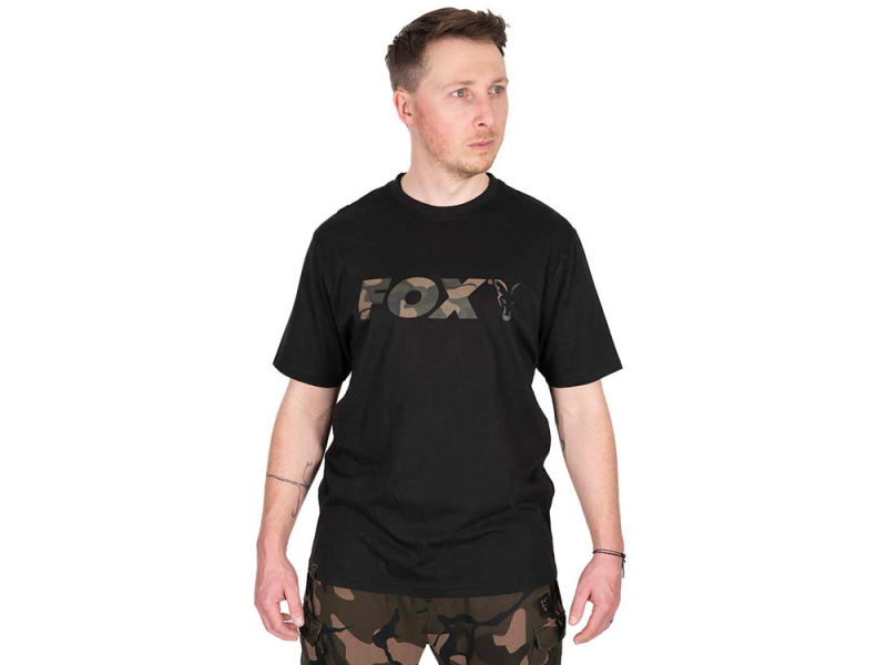 FOX Tričko Black Camo Logo T-Shirt