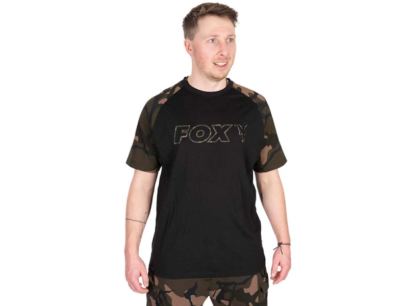 FOX Tričko Black Camo Outline T-Shirt
