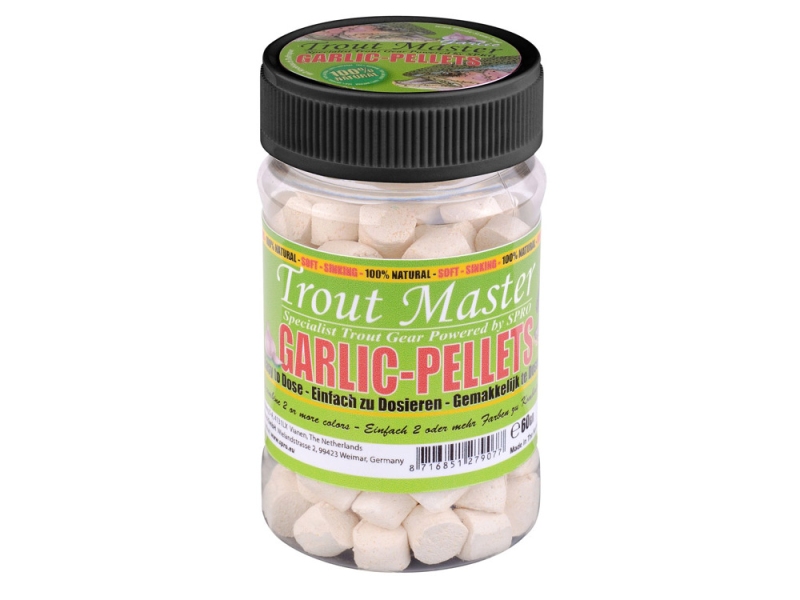 SPRO Pelety na pstruhy Trout Master Garlic Pellets 60 g