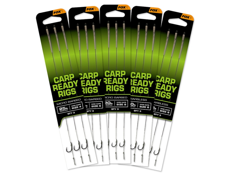 FOX Návazec Carp Ready Rigs Wide Gape 3 ks