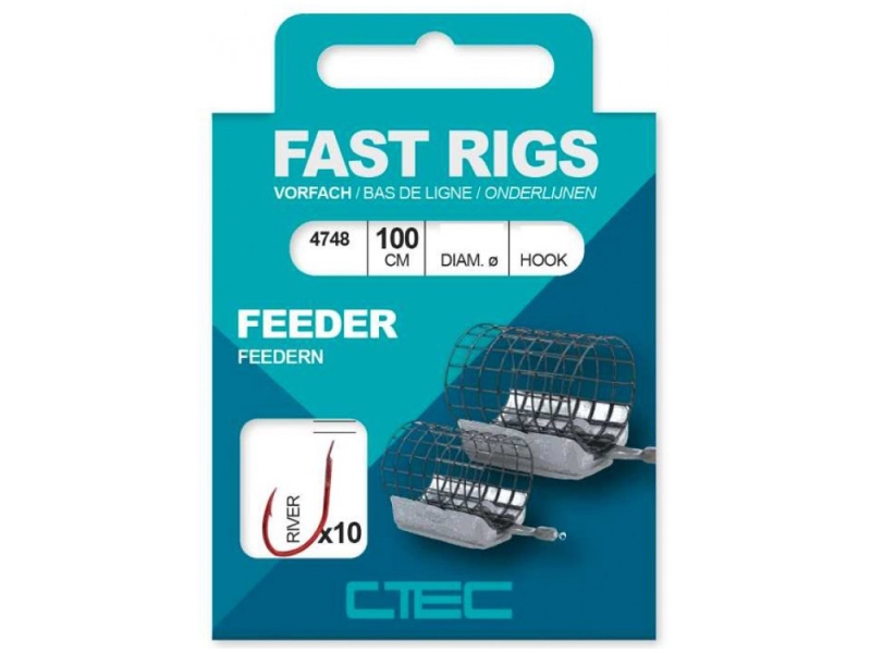 SPRO C-TEC Feederový návazec Fast Rigs River Feeder 100cm 10ks