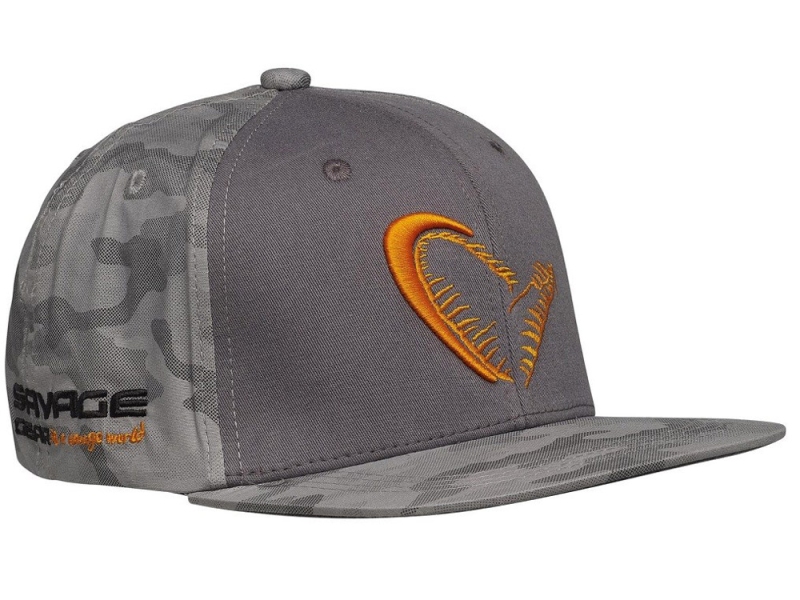 SAVAGE GEAR Kšiltovka Flex Fit Camo Cap One Size Camo Grey
