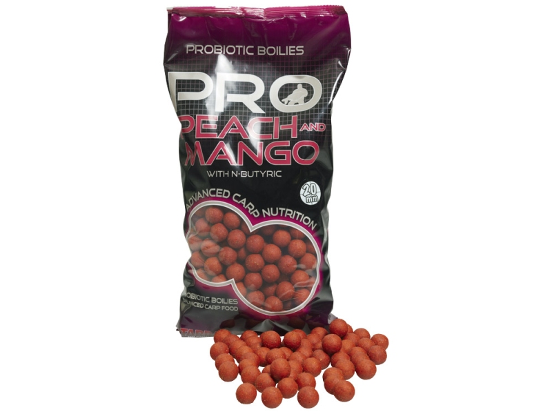 STARBAITS Boilies PRO Peach Mango 2 kg 20 mm