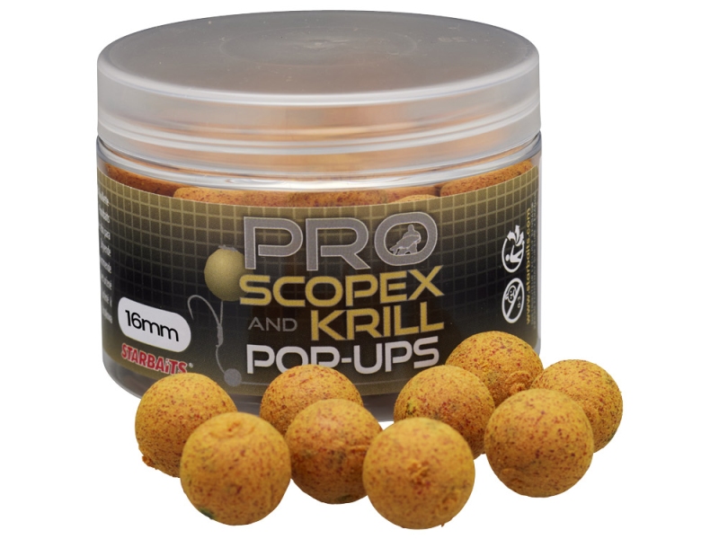 STARBAITS Plovoucí Boilies Pop Up PRO Scopex Krill 50 g
