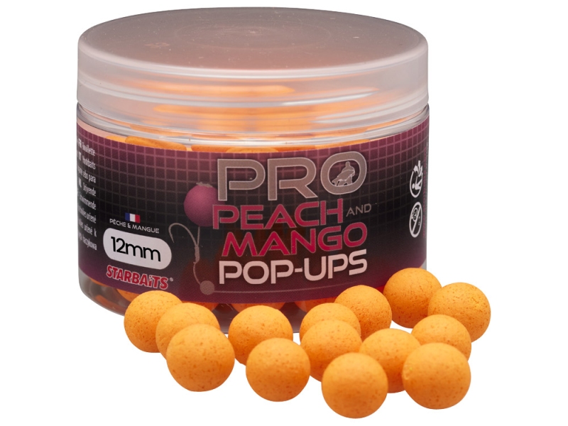STARBAITS Plovoucí Boilies Pop Up PRO Peach Mango 50 g