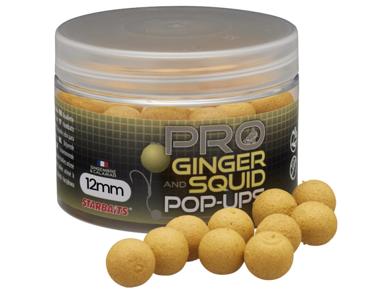 STARBAITS Plovoucí Boilies Pop Up PRO Ginger Squid 50 g