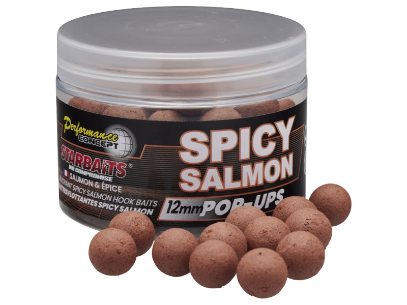 STARBAITS Plovoucí Boilies Pop Up 50 g Spicy Salmon
