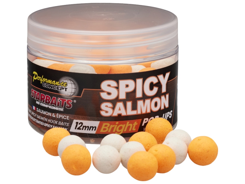 STARBAITS Plovoucí Boilies Bright Pop Up 50 g Spicy Salmon