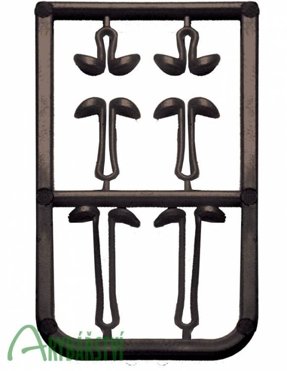 CARP ZOOM Zarážky na pelety Contour Hair 18ks