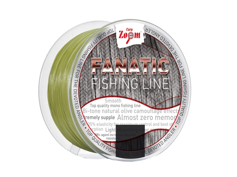 CARP ZOOM Vlasec Fanatic Fishing Line Olive 1000 m