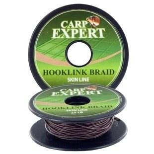 CARP EXPERT Návazcová šňůra Hooklink Braid Skin Line Brown