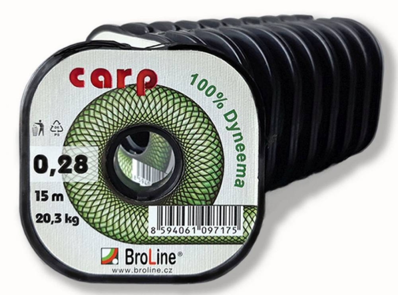 BROLINE Návazcová šňůra Carp Dyneema 15m