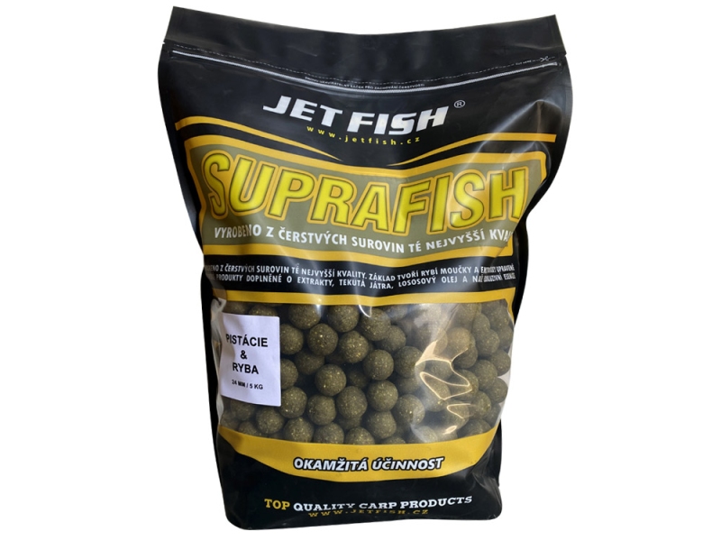 JET FISH Supra Fish Boilie Pistácie & Ryba 5 kg
