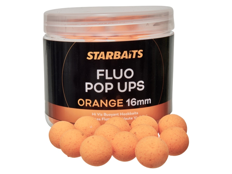 STARBAITS Plovoucí Boilie Fluo Pop Ups Orange 70 g