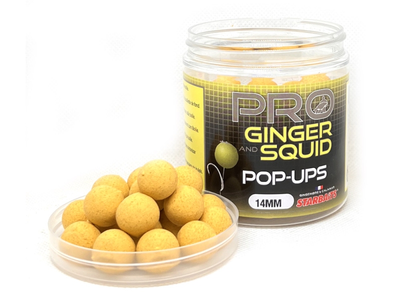 STARBAITS Plovoucí Boilie PROBIOTIC Ginger Squid Pop Up 80 g