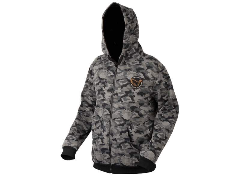 SAVAGE GEAR Mikina Black Savage Zip Hoodie