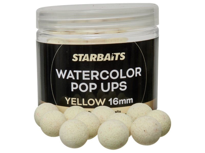 STARBAITS Plovoucí Boilie Watercolor Pop Ups Yellow 16 mm 70 g