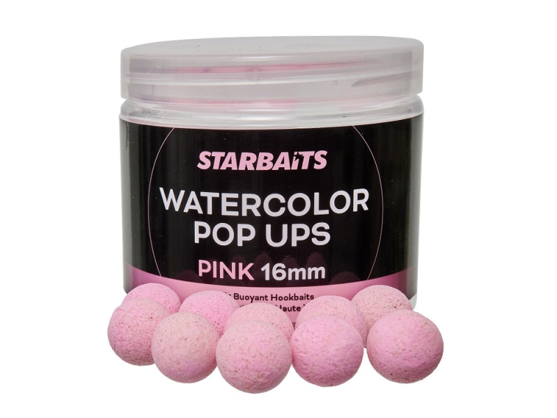 STARBAITS Plovoucí Boilie Watercolor Pop Ups Pink 70 g