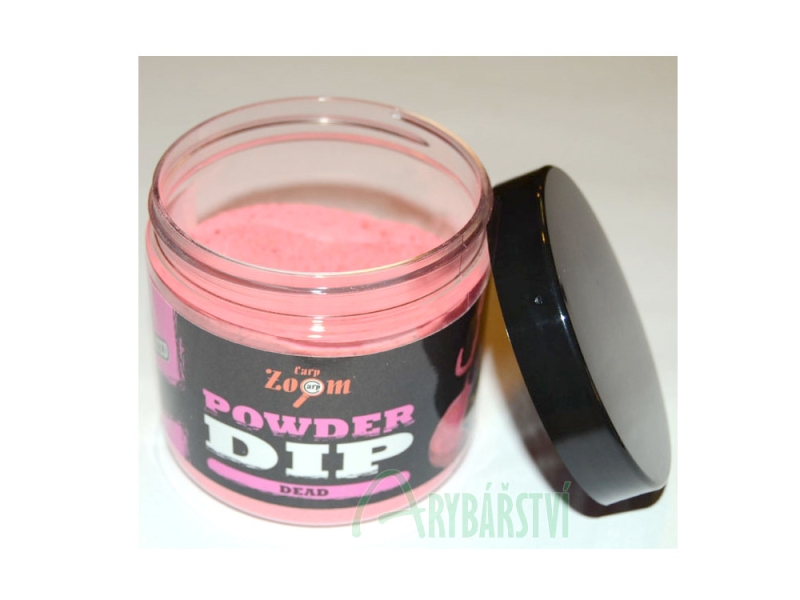 CARP ZOOM Obalovací dip Powder Dip 85 g mrtvá ryba