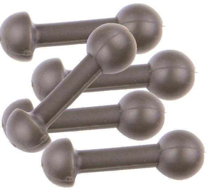 MAD Zarážky Heli-Chod Beads Brown 10ks