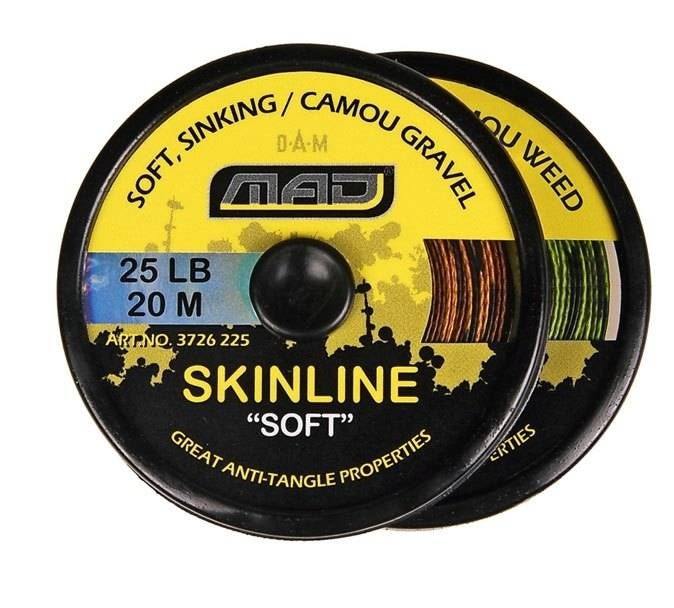 MAD Návazcová Šňůra Skinline Soft Camou 25m 25Lb