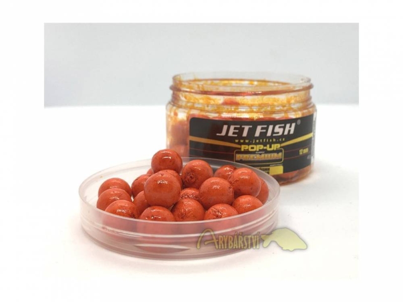 JET FISH Premium Boilie Classic Pop-Up CHILLI ČESNEK