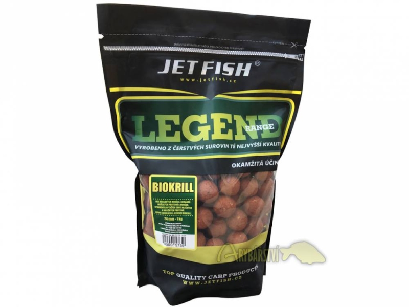 JET FISH Boilie Legend Range Biokrill 1 kg