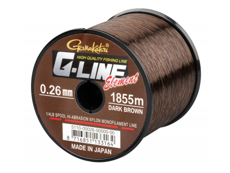 GAMAKATSU Vlasec G-LINE Element Dark Brown 0.33 mm 1160 m