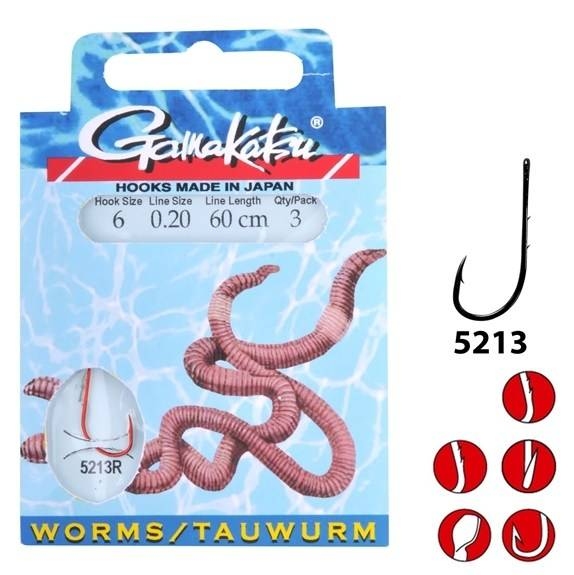 GAMAKATSU Návazec na úhoře BKD-5213R Worm Braided