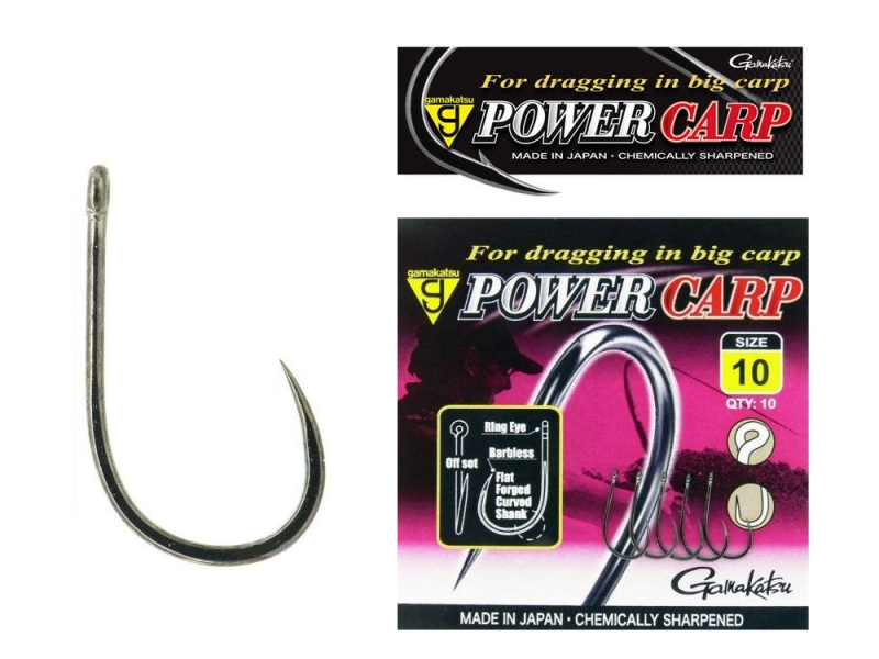 GAMAKATSU Háček Power Carp Ring Eye Barbless