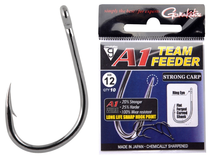 GAMAKATSU Háček A1 Team Feeder Hooks Strong Carp