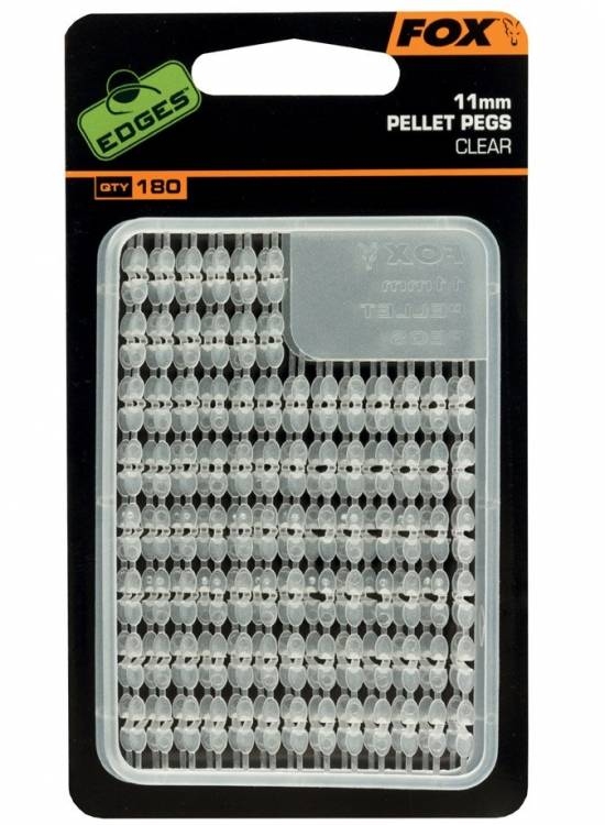 FOX Zarážky na Pelety Edges Pellet Pegs Clear
