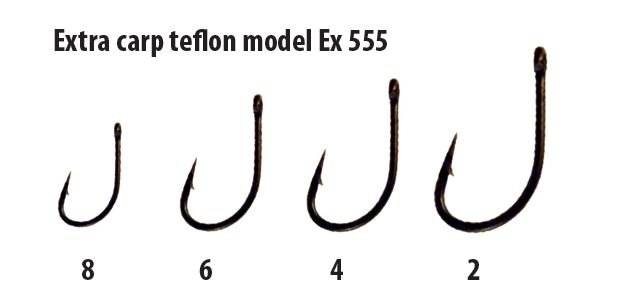 EXTRA CARP Háček Teflon Serie 555