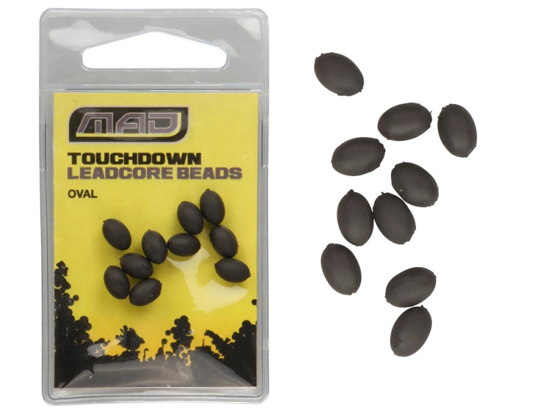 MAD Korálkové zarážky Touchdown Oval Leadcore Beads 10 ks