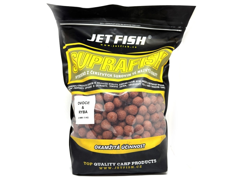 JET FISH Special Carp Boilie Ovoce Ryba 24 mm 5 kg