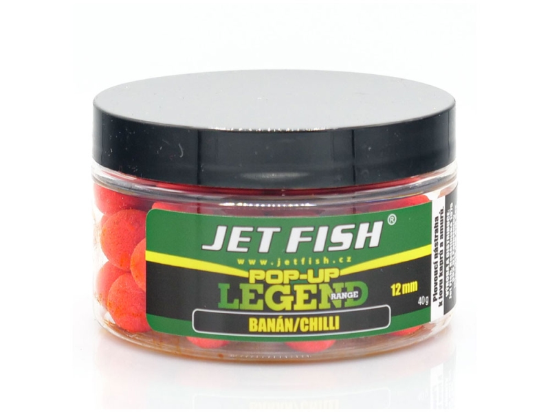 JET FISH Boilies Legend Range POP-UP Banán Chilli