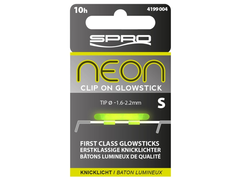 SPRO Chemické světlo s klipem na prut Neon Clip On GlowStick Green