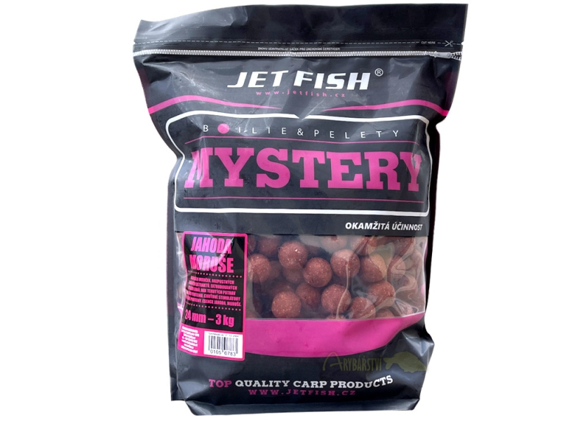 JET FISH Mystery Boilie Jahoda Moruše 3 kg