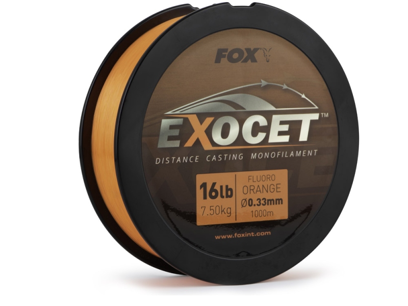 FOX Vlasec Exocet Fluoro Orange Mono 1000 m