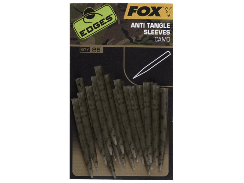 FOX Převlek na obratlík Edges Camo Anti Tangle Sleeves 25 ks