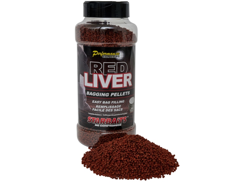 STARBAITS Pelety Bagging Pellets 700 g Red Liver