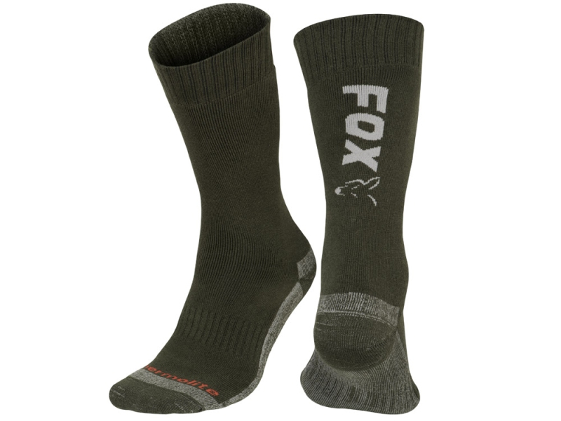 FOX Ponožky Collection Green Silver Thermolite Long Sock