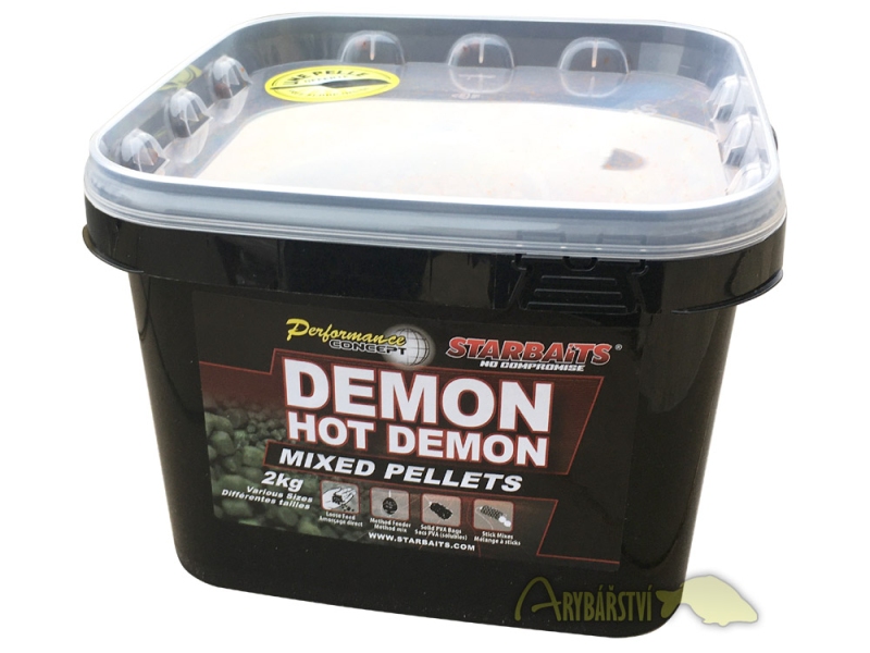 STARBAITS Pelety CONCEPT Hot Demon Pellets Mixed 2 kg