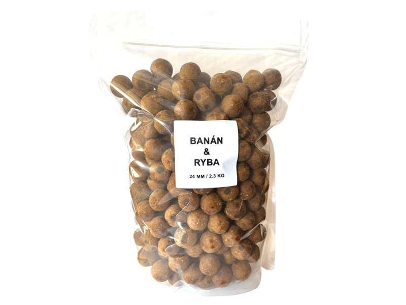 JET FISH Special Carp Boilie Banán Ryba 24mm 2.3 kg