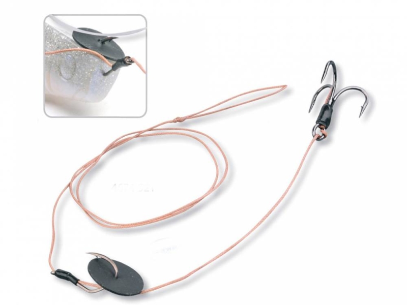 SPRO Návazec na sumce BIG WALLER Braid Rig Lifebait 85 cm 80 kg