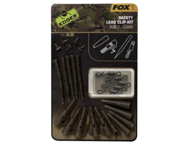 FOX Závěs Edges Camo Safety Lead Clip Kit