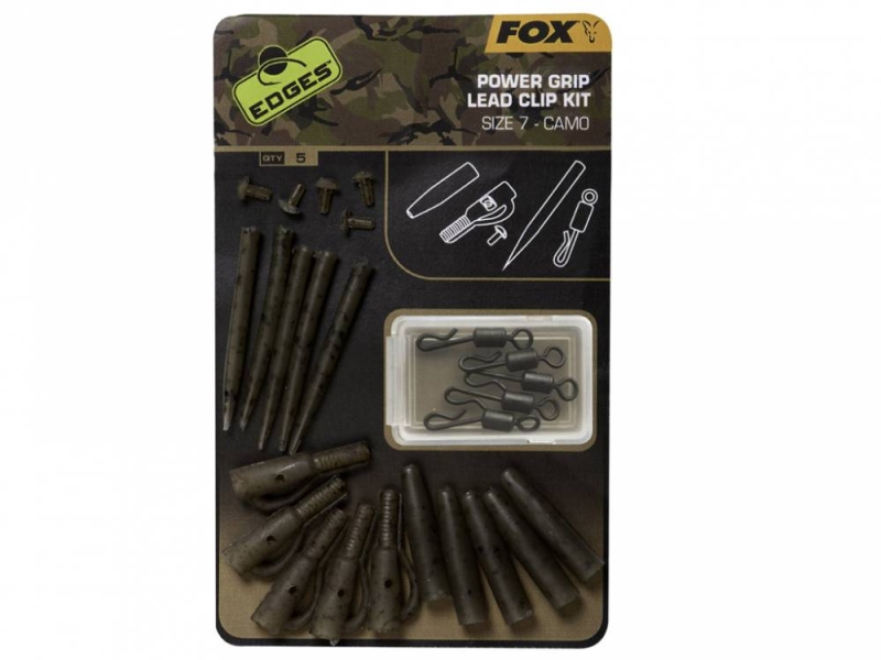 FOX Závěs Edges Camo Power Grip Lead Clip Kit