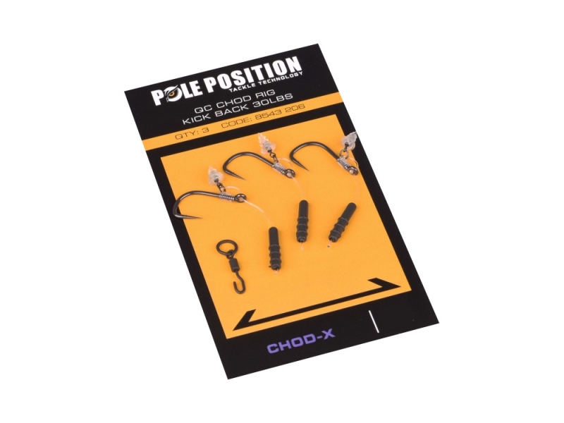 POLE POSITION Boilie návazec QC Chod-X Rig 30 Lb 4 cm 3 ks